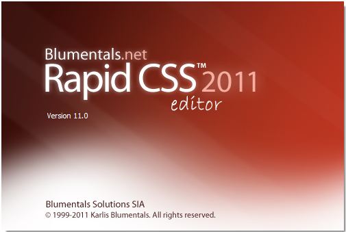 Source 2011. Rapid CSS. Rapid CSS Editor.